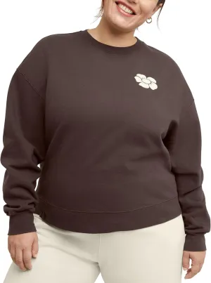 Hanes Women's Originals Plus Size Fleece Midweight Sweatshirt