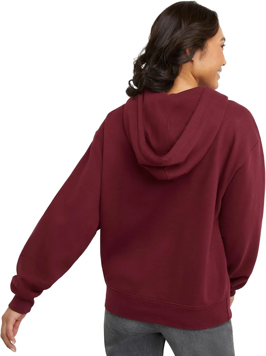 Hanes Women's Originals Pullover Hoodie, Midweight Fleece Hooded Sweatshirt for Women, Available in Plus