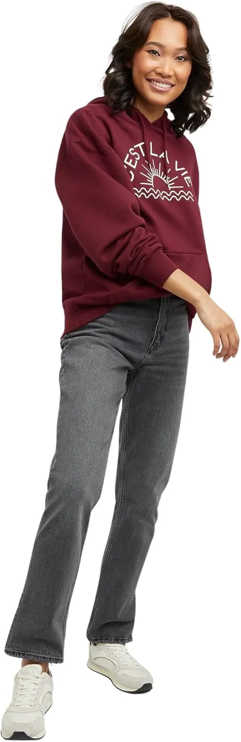 Hanes Women's Originals Pullover Hoodie, Midweight Fleece Hooded Sweatshirt for Women, Available in Plus
