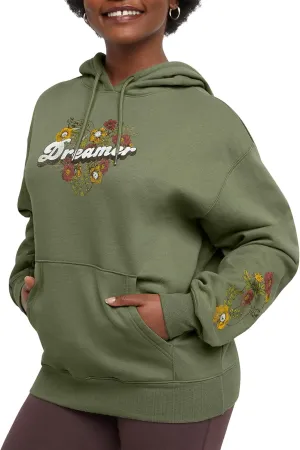 Hanes Women's Originals Pullover Hoodie, Midweight Fleece Hooded Sweatshirt for Women, Available in Plus