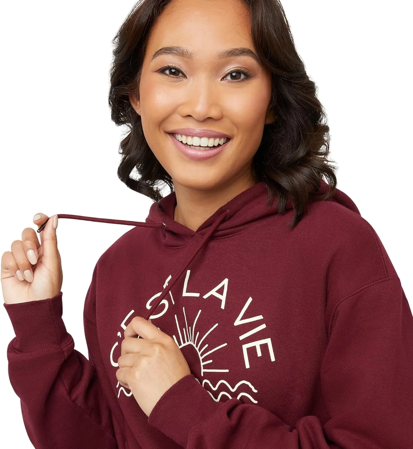 Hanes Women's Originals Pullover Hoodie, Midweight Fleece Hooded Sweatshirt for Women, Available in Plus