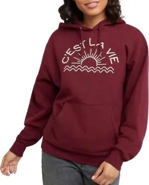 Hanes Women's Originals Pullover Hoodie, Midweight Fleece Hooded Sweatshirt for Women, Available in Plus