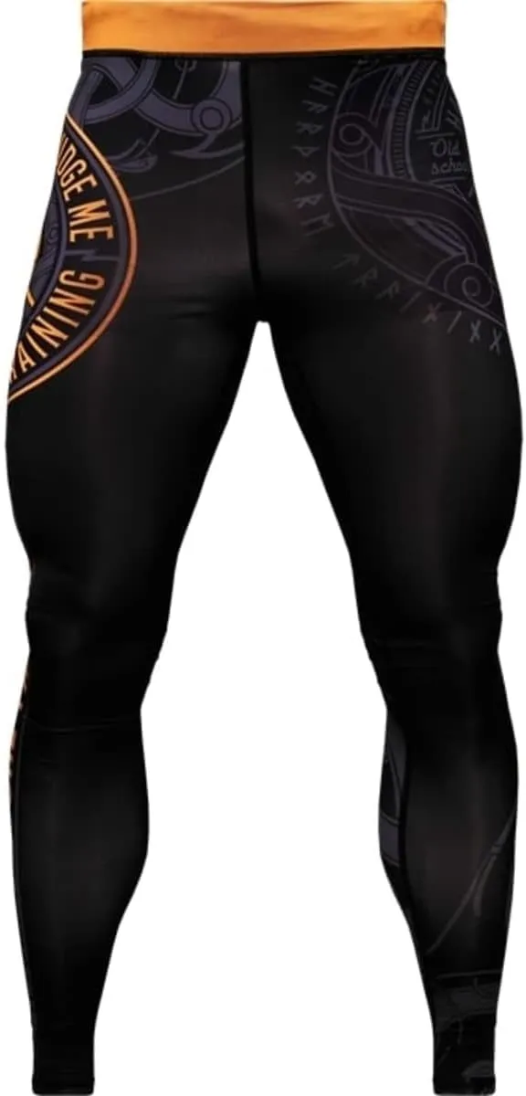 Hardcore Training Men's Compression Pants Workout Tights Leggings Base Layer Boxing Running Muay Thai MMA No Gi BJJ