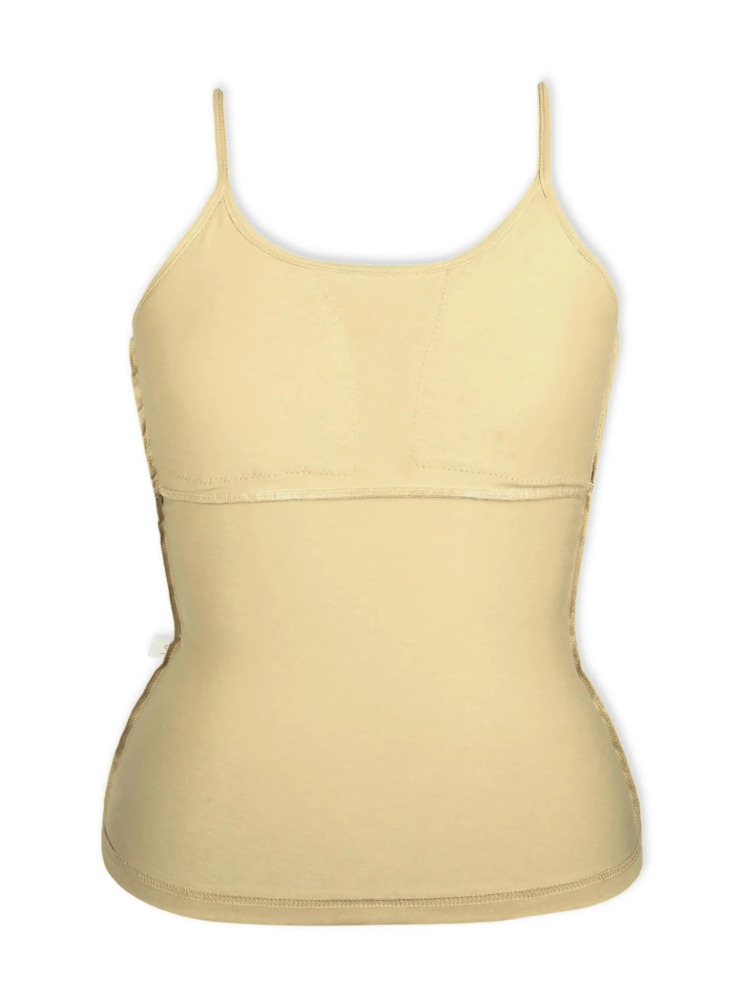 High Coverage Skin Tone Cotton Starter Camisole Bra with Adjustable Straps Pack-of-1