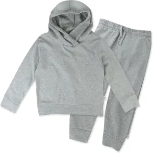 HonestBaby Light Weight Hoodie & Sweatpant Set 100% Organic Cotton for Toddler, Baby Boys, Girls