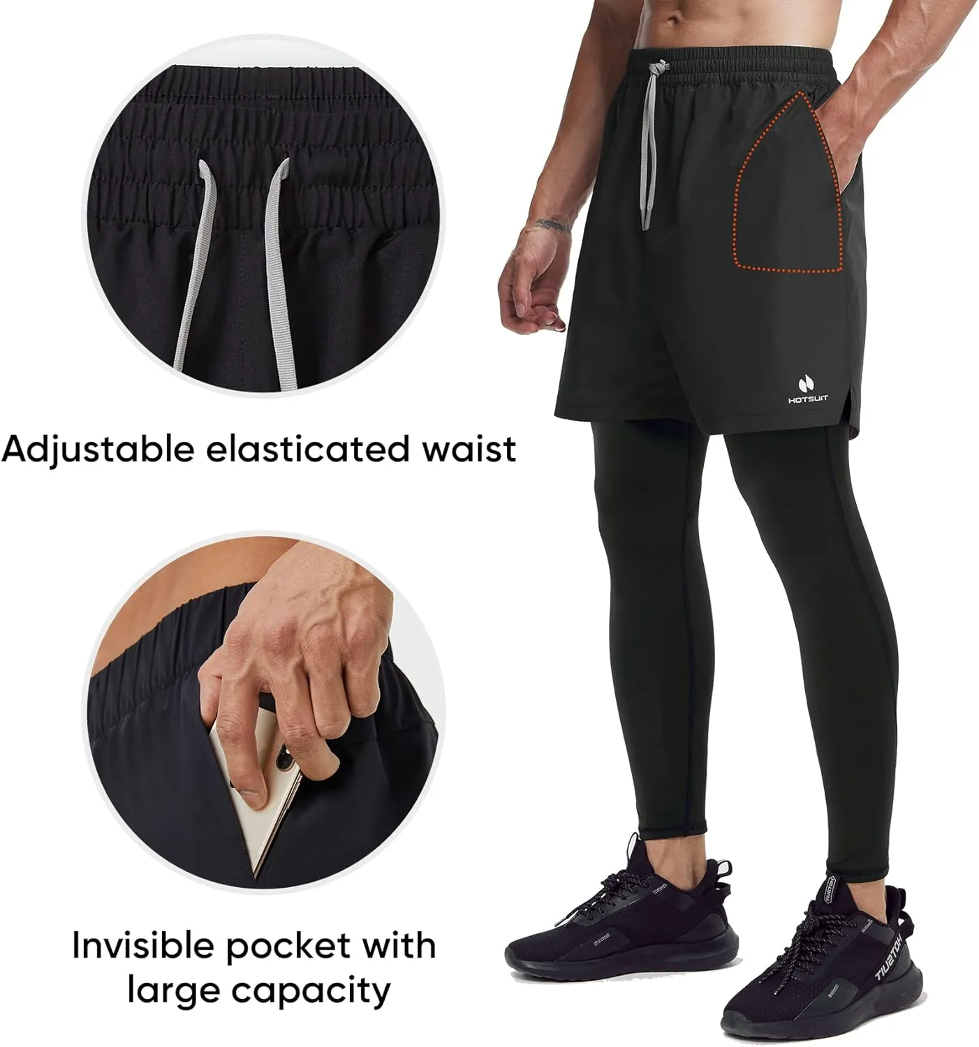 HOTSUIT Sauna Suit for Men Sweat Suits Long Sleeve Sauna Shirt Workout Shapewear-(S-5XL) Sweat Jacket Top Compression Shirts