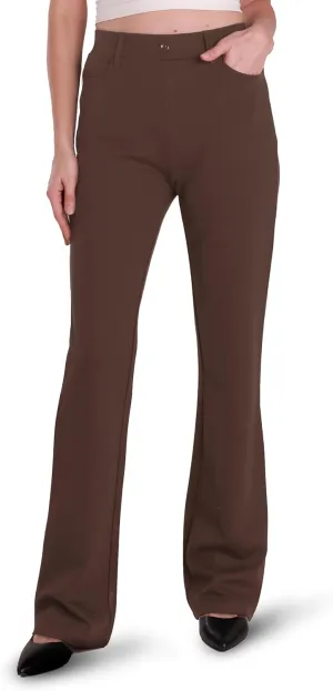 Houmous S-XXL 29''31''33''35'' Inseam Women's Bootcut Dress Pants with Pocket Stretch Work Lounge Pant Office Casual Pants