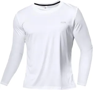 Ice Silk Long Sleeve Men's Spring Thin Section Quick Dry Breathable -Shirt Gym Clothing Fitness Equipment