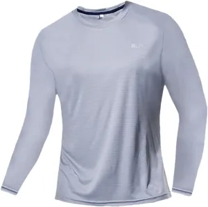 Ice Silk Long Sleeve Men's Spring Thin Section Quick Dry Breathable -Shirt Gym Clothing Fitness Equipment