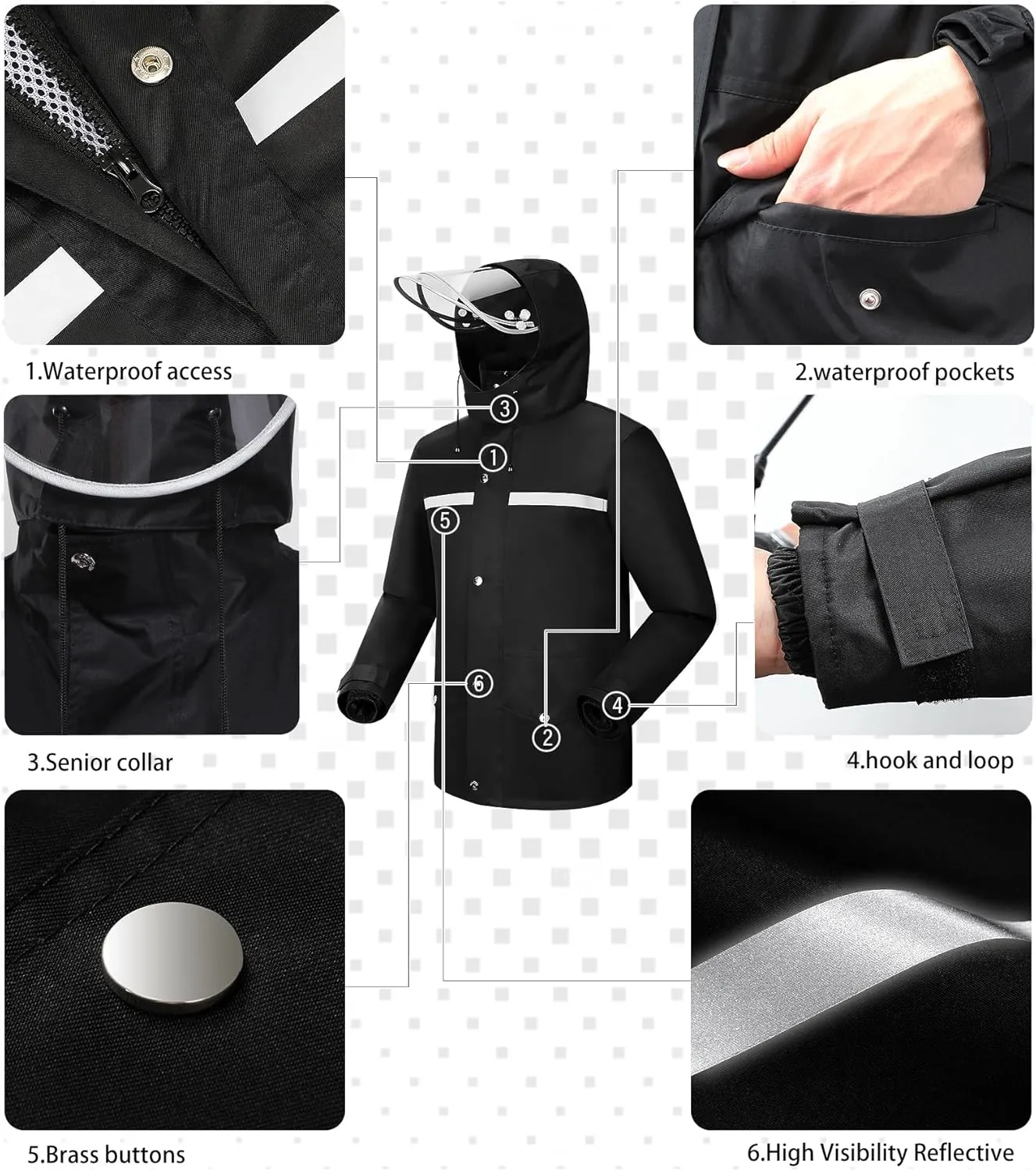 iCreek Rain Suit Waterproof Jacket and Trouser Suit Raincoat for Men and Women Outdoor All-Sport Breathable Anti-storm