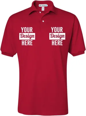 INK STITCH Men 437msr Custom Stitching Embroidery Logo Texts SpotShield Polo Shirts