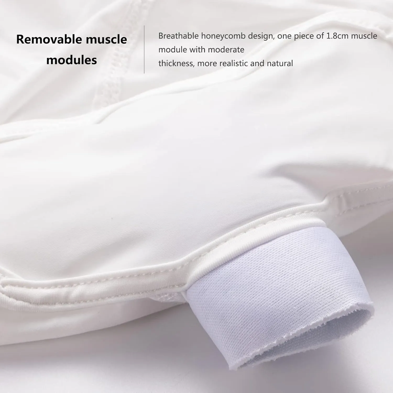 Invisible Men Fake Muscle Undershirt, Breathable False Chest Muscle Shirt, for Weddings Parties Daily Wear