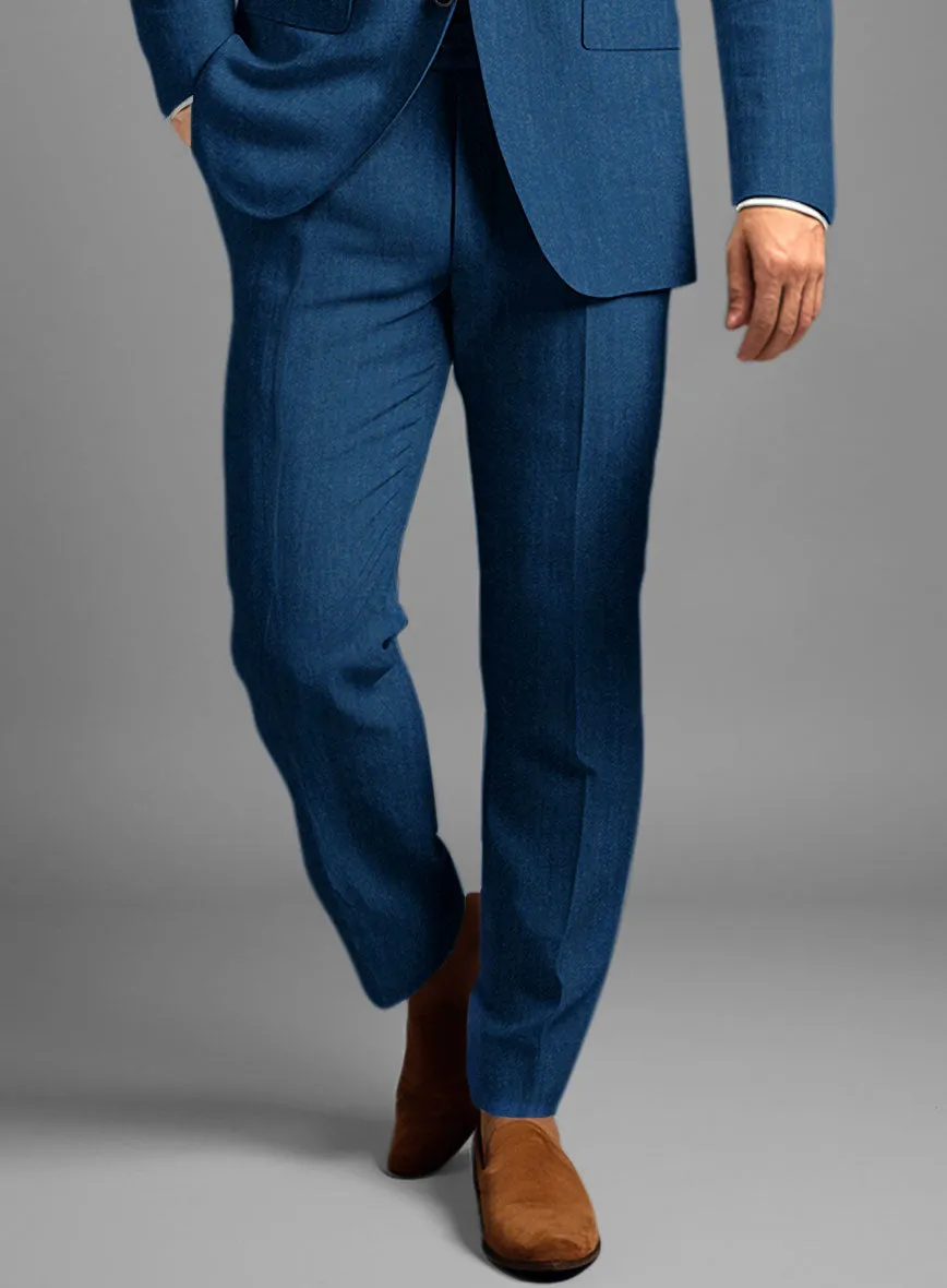 Italian Linen French Blue Suit