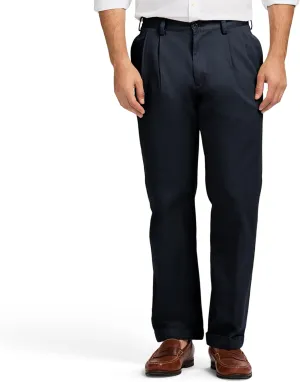 IZOD Men's American Chino Double Pleated Classic Fit Pant