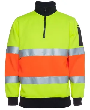 JB'S Hi-Vis 1/2 Zip Fleecy Sweat 6HZFS