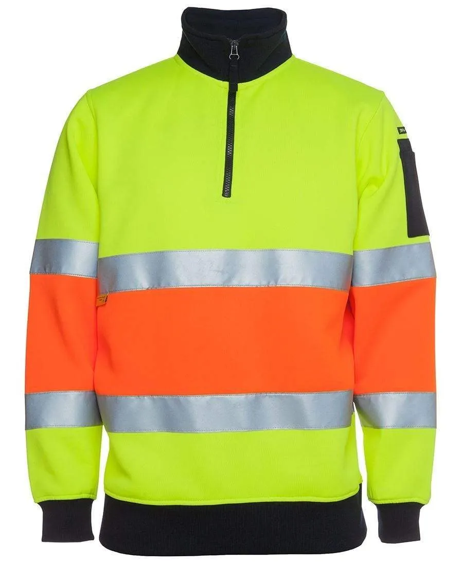 JB'S Hi-Vis 1/2 Zip Fleecy Sweat 6HZFS