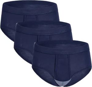 JEKE-DG Men's Bulge Enhancing Pouch Briefs Sexy Silky Trunks Underwear Breathable G-String Underpants Multipack