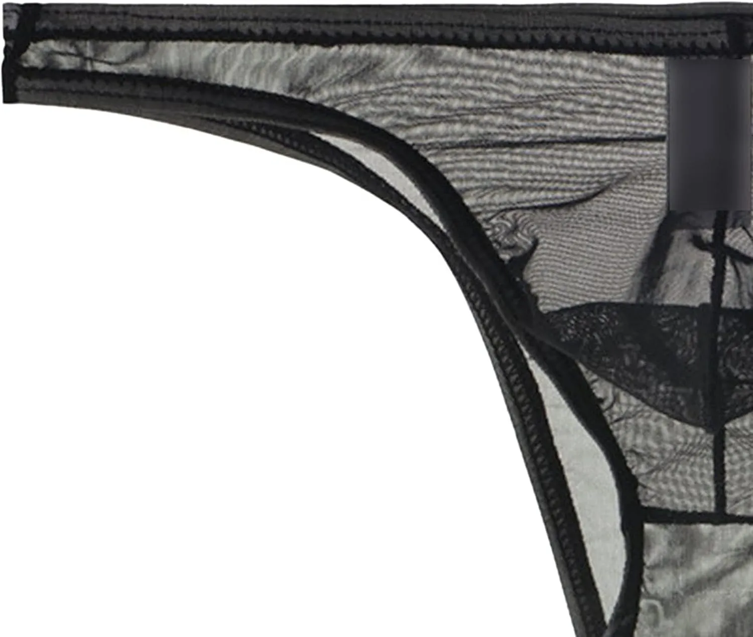 JEsilunmaMY Men's Mesh Transparent Bikini Briefs See Through Low Rise Underwear Solid Color Breathable Sheer Triangle Brief
