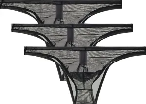 JEsilunmaMY Men's Mesh Transparent Bikini Briefs See Through Low Rise Underwear Solid Color Breathable Sheer Triangle Brief