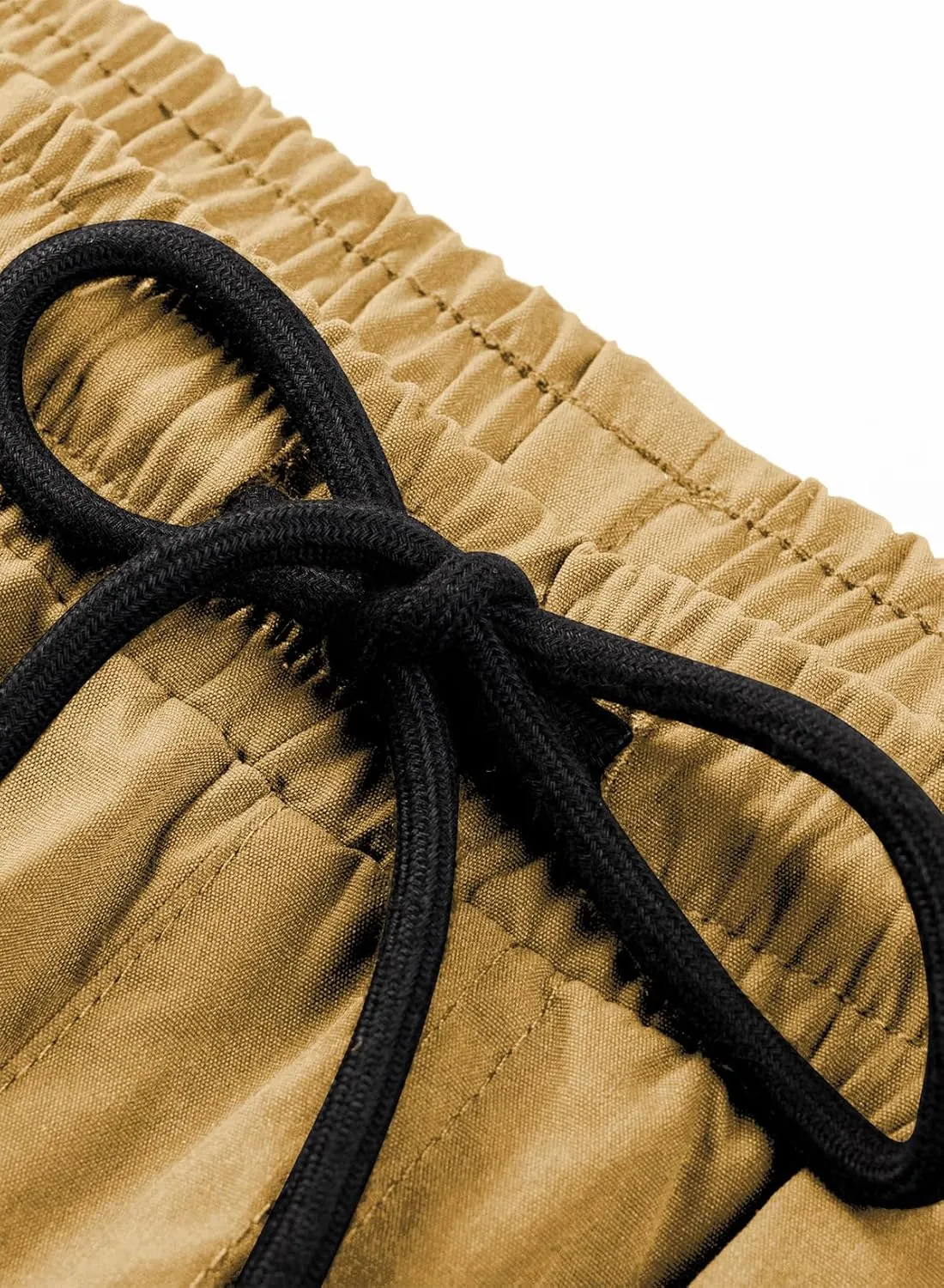 JMIERR Mens Casual Cargo Pants Stretch Elastic Waist Drawstring Joggers Pants Tapered Sweatpants for Men Multi Pockets