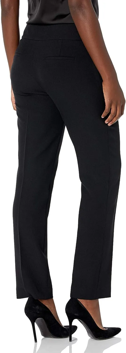 Kasper Women's Flat Front Slim Pant
