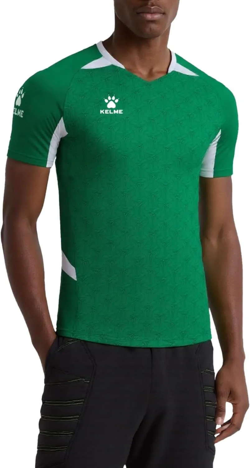 KELME Soccer Jersey for Adult Breathable Quick-Dry Football T-Shirt Sport Training Uniform