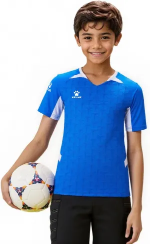 KELME Soccer Jersey for Girls Boys Breathable Quick-Dry Football T-Shirt Sport Training Uniform