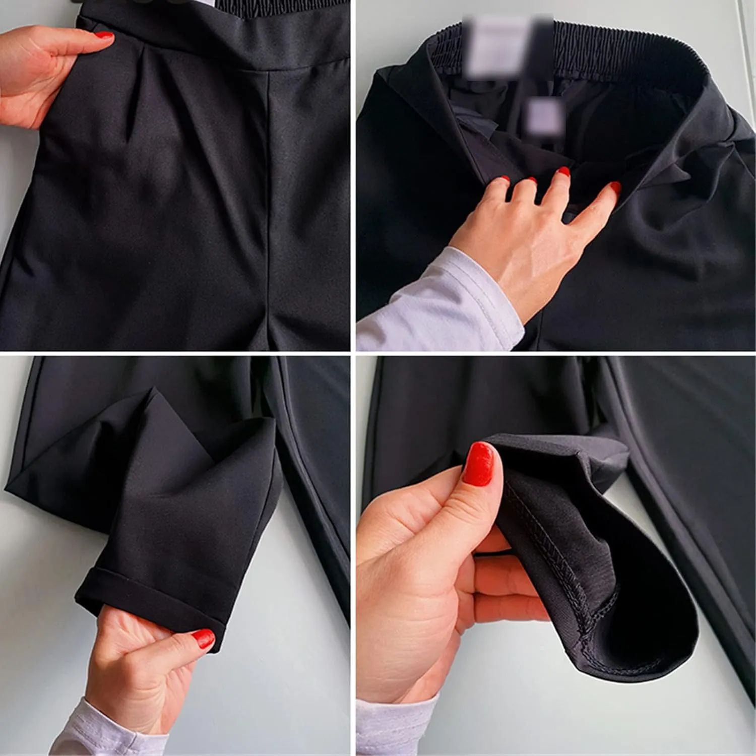 Kelsiop Spring and Autumn Ladies OL Harem Pants Breathable Summer Thin Casual Pencil Pants Suit Trousers