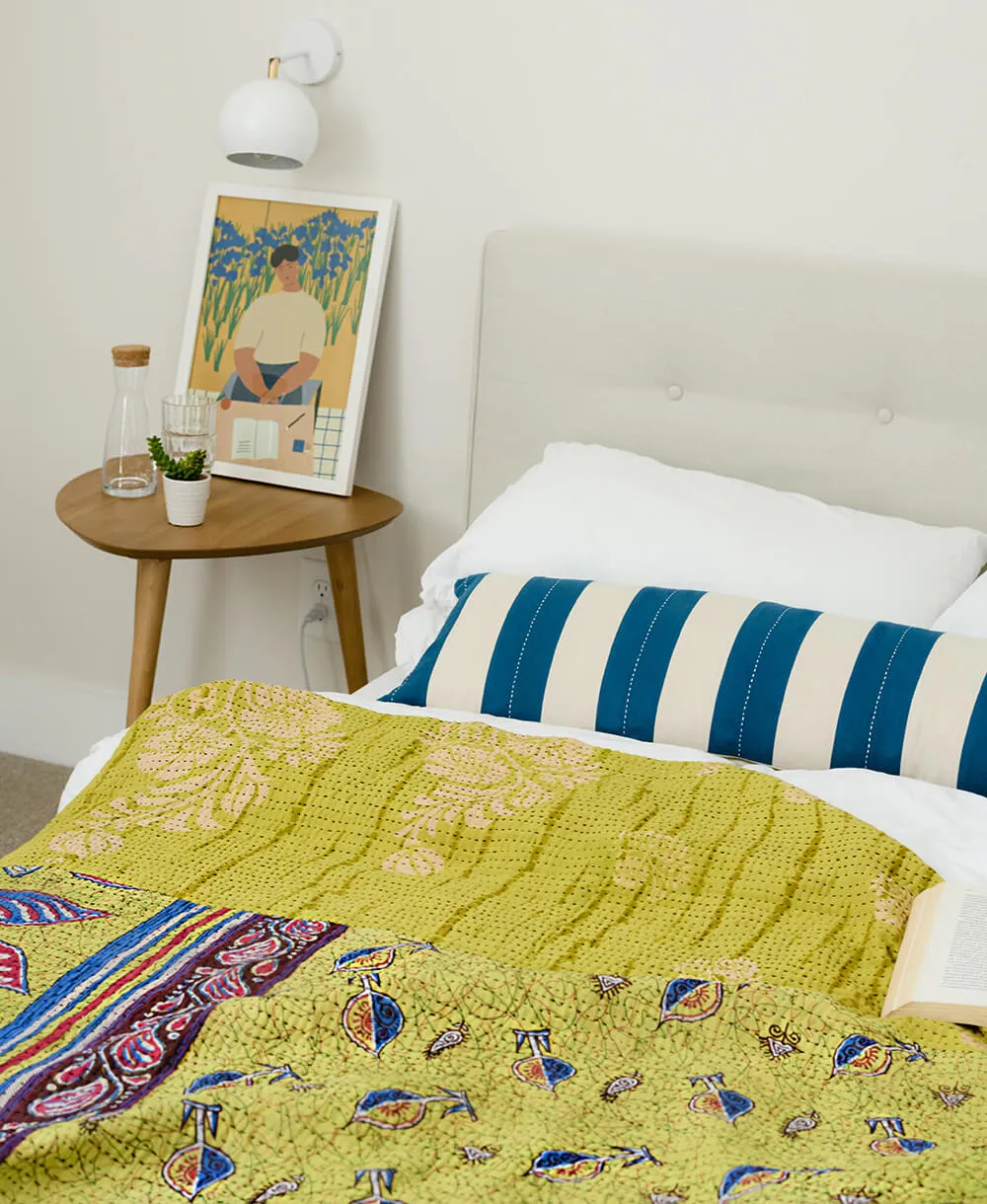 King Kantha Quilt Bedding - No. 240218