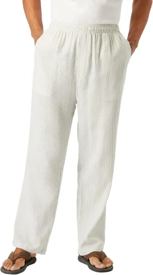 KingSize Men's Big & Tall Elastic Waist Gauze Cotton Pants