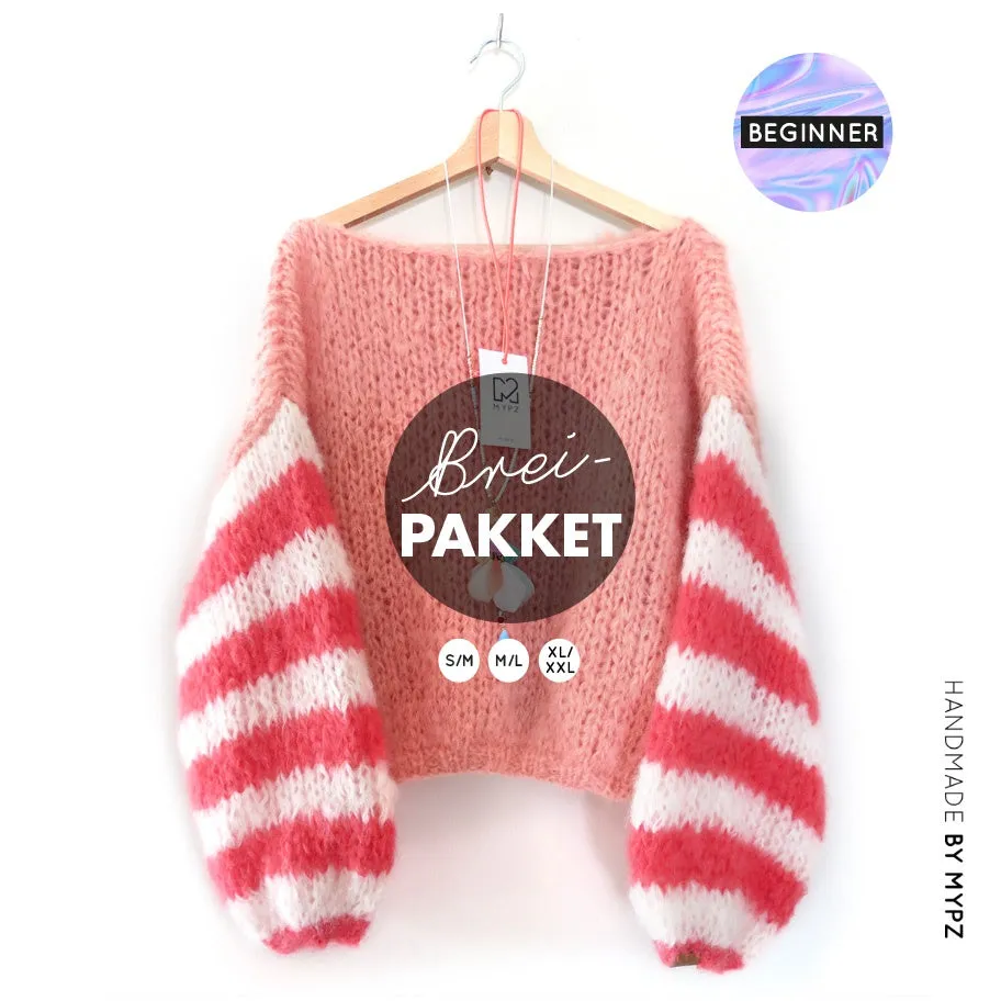 Knitting Kit – MYPZ Basic Chunky Pullover Bliss No 15 – Beginner (ENG-NL-DE)
