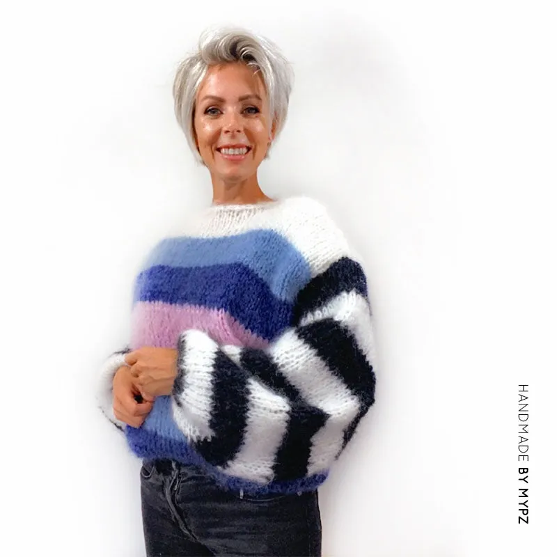 Knitting Kit – MYPZ Striped Mohair Pullover NO.9 – Beginner (ENG-NL)