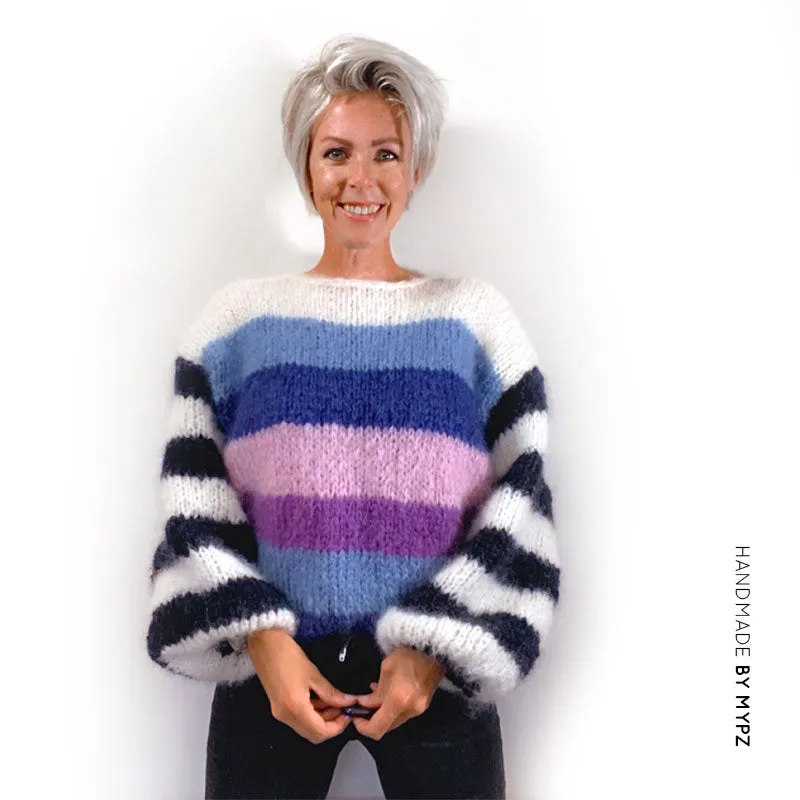 Knitting Kit – MYPZ Striped Mohair Pullover NO.9 – Beginner (ENG-NL)