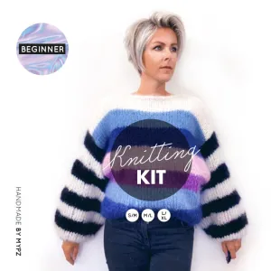 Knitting Kit – MYPZ Striped Mohair Pullover NO.9 – Beginner (ENG-NL)