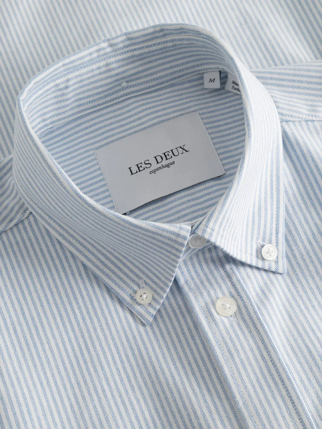 Konrad Oxford Shirt - Light Blue / White