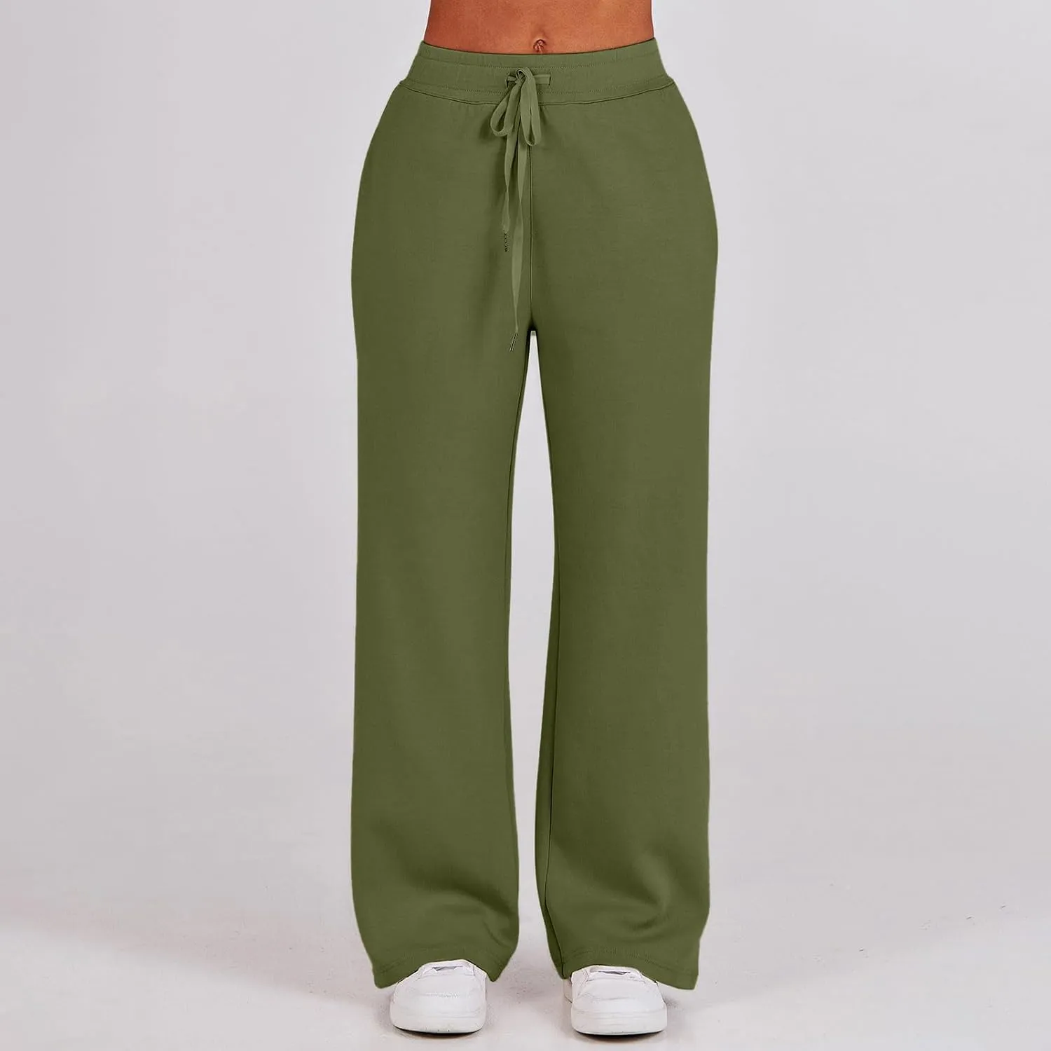Lastesso Two Piece Loungewear Sets for Women 1/4 Zip Neck Loose Long Sleeve Sweatshirts Wid Leg Pants Trendy Sweatsuits Sets