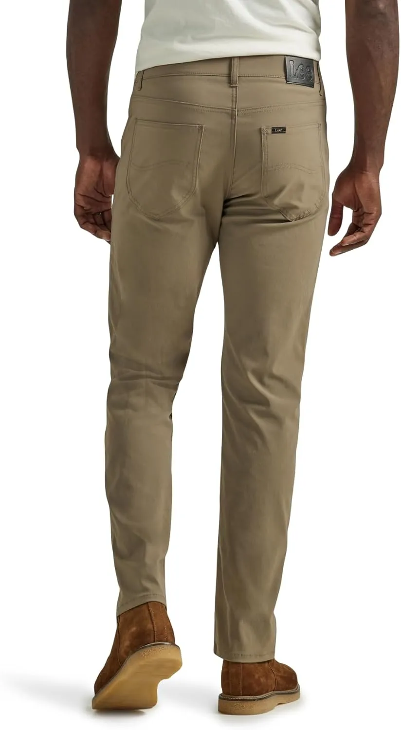 Lee Men's Extreme Motion 5-Pocket Synthetic Straight Pant