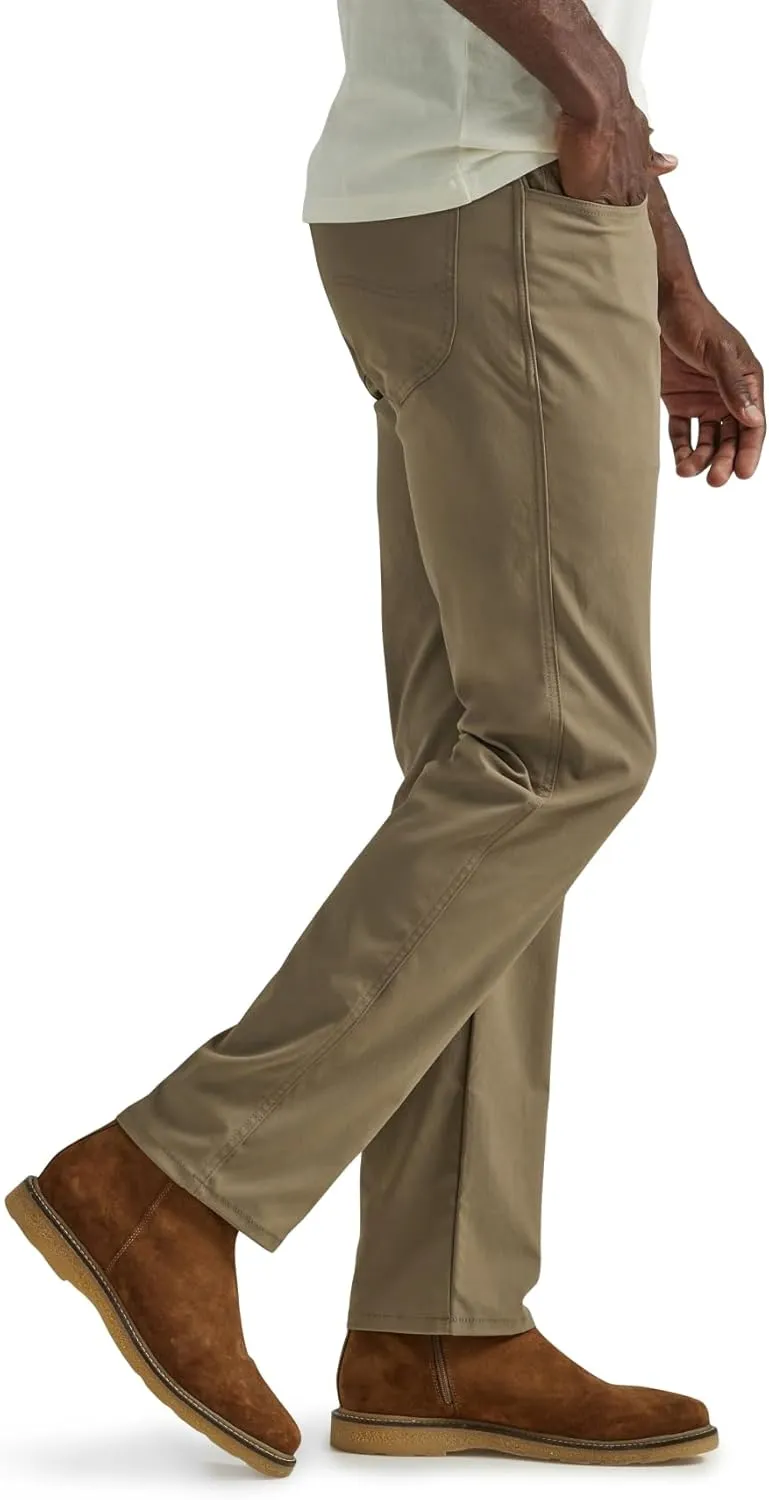 Lee Men's Extreme Motion 5-Pocket Synthetic Straight Pant