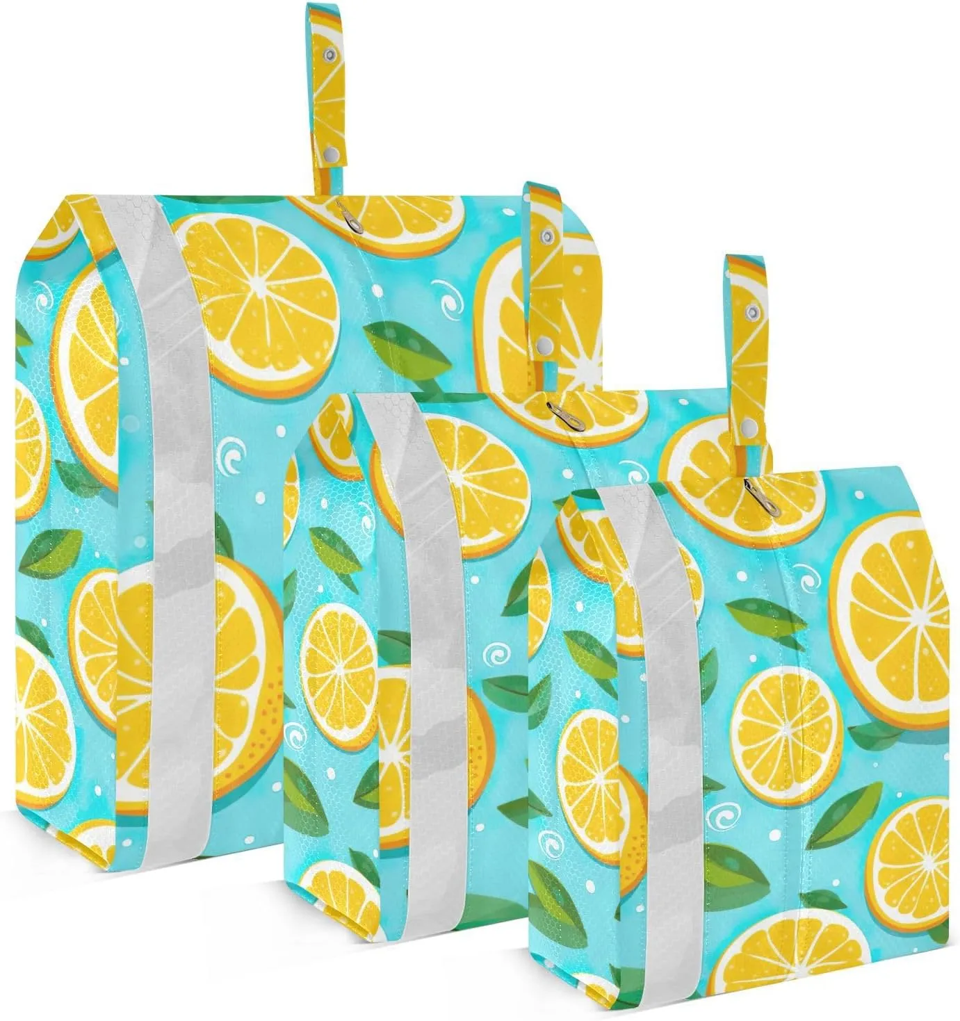 Lemons Yellow Packing Cubes for Suitcases 3 Set Compression Lightweight Luggage Packing Organizers for Carry on Suitcase Travel Accessories Luggage Organizer Bags Set