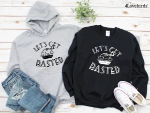 Let's Get Basted Thanksgiving Hoodie - Funny Thanksgiving Shirts - Group Thanksgiving Shirts - Turkey Shirt - Matching Shirts - Drinking Tee