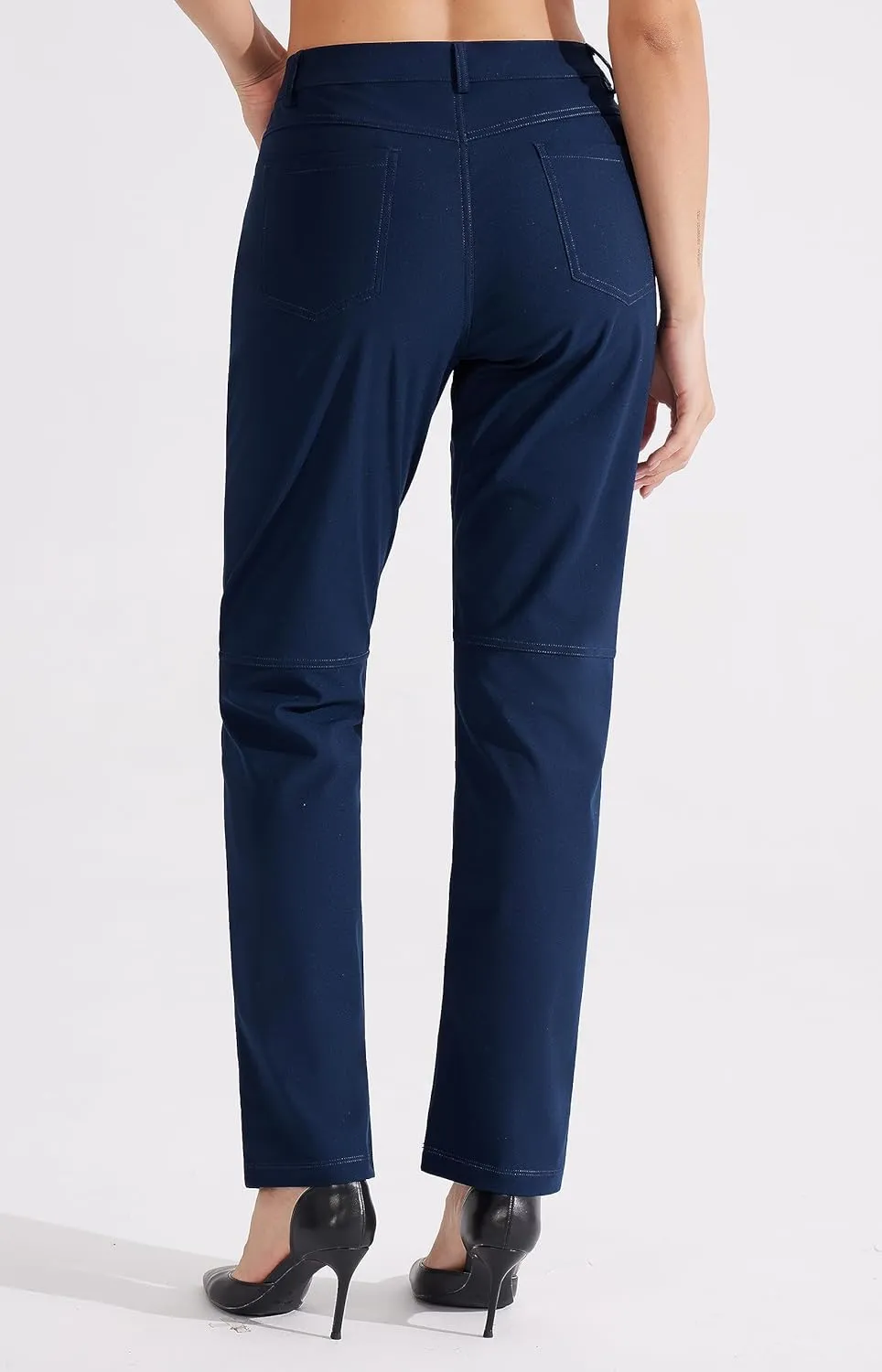 Libin Womens Dress Pants 29" 31" Stretch Straight Leg Work Slacks Office Business Casual Golf Pants for Travel Lightweight