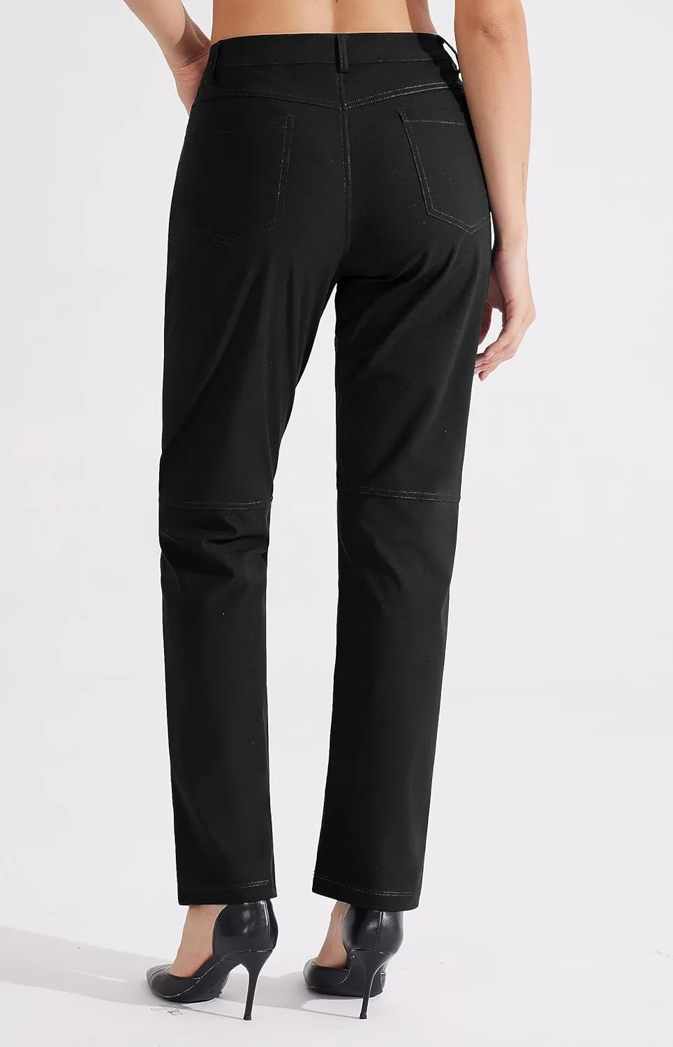 Libin Womens Dress Pants 29" 31" Stretch Straight Leg Work Slacks Office Business Casual Golf Pants for Travel Lightweight