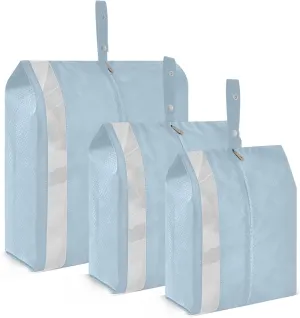 Light Blue Packing Cubes for Suitcases 3 Set Lightweight Compression Luggage Packing Organizers for Carry on Suitcase Travel Essentials Luggage Organizer Bags Set