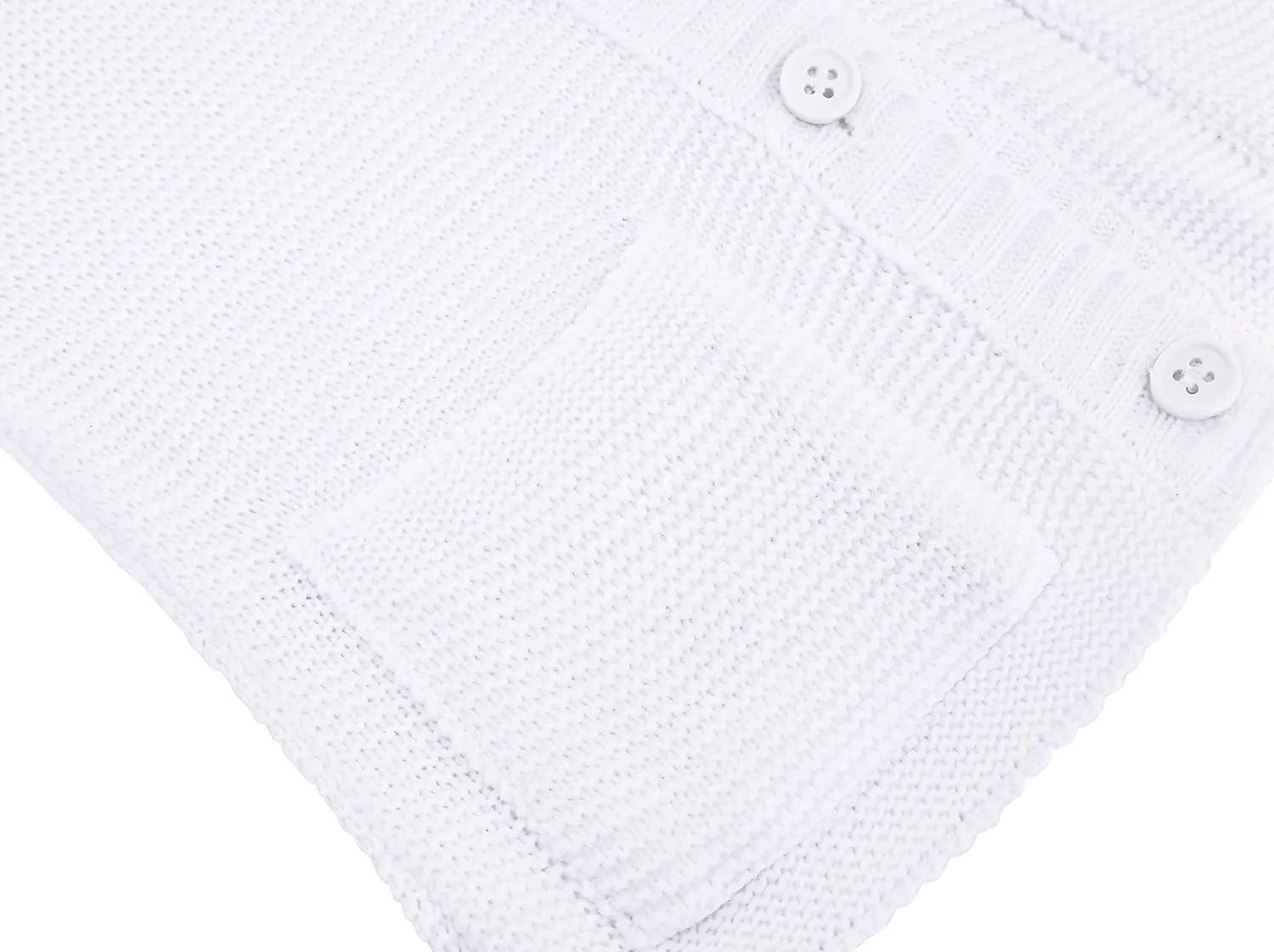 Lilax Baby Girls' Hooded Cardigan, Soft Knit Ribbed Button Closure Sweater