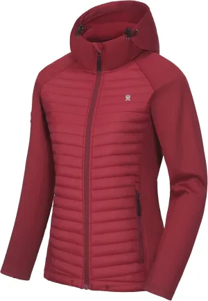 Little Donkey Andy Women's Insulated Hiking Jacket, Thermal Running Hybrid Jacket, Lightweight Breathable and Warm