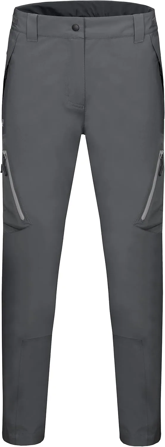 Little Donkey Andy Women's Lightweight Waterproof Rain Pants Breathable Hiking Pants for Outdoor Fishing