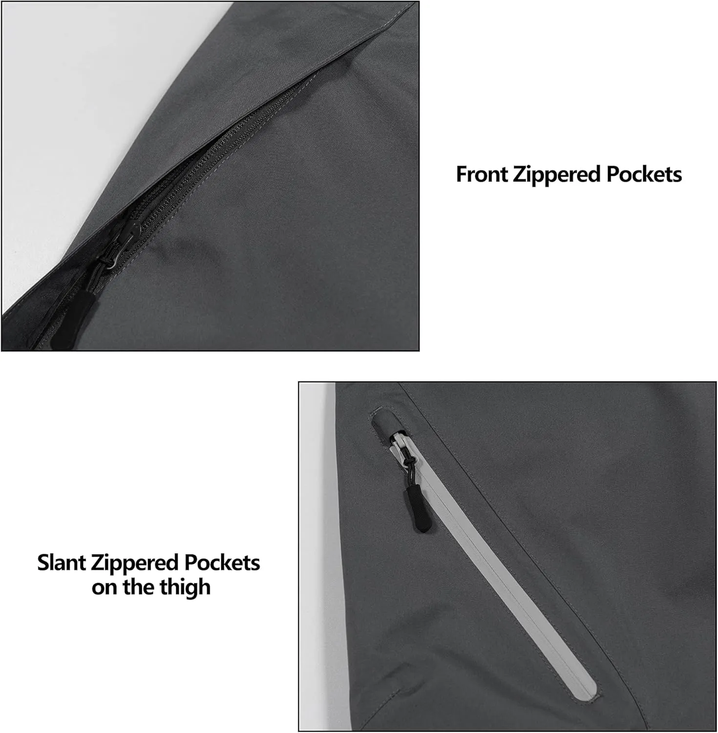 Little Donkey Andy Women's Lightweight Waterproof Rain Pants Breathable Hiking Pants for Outdoor Fishing