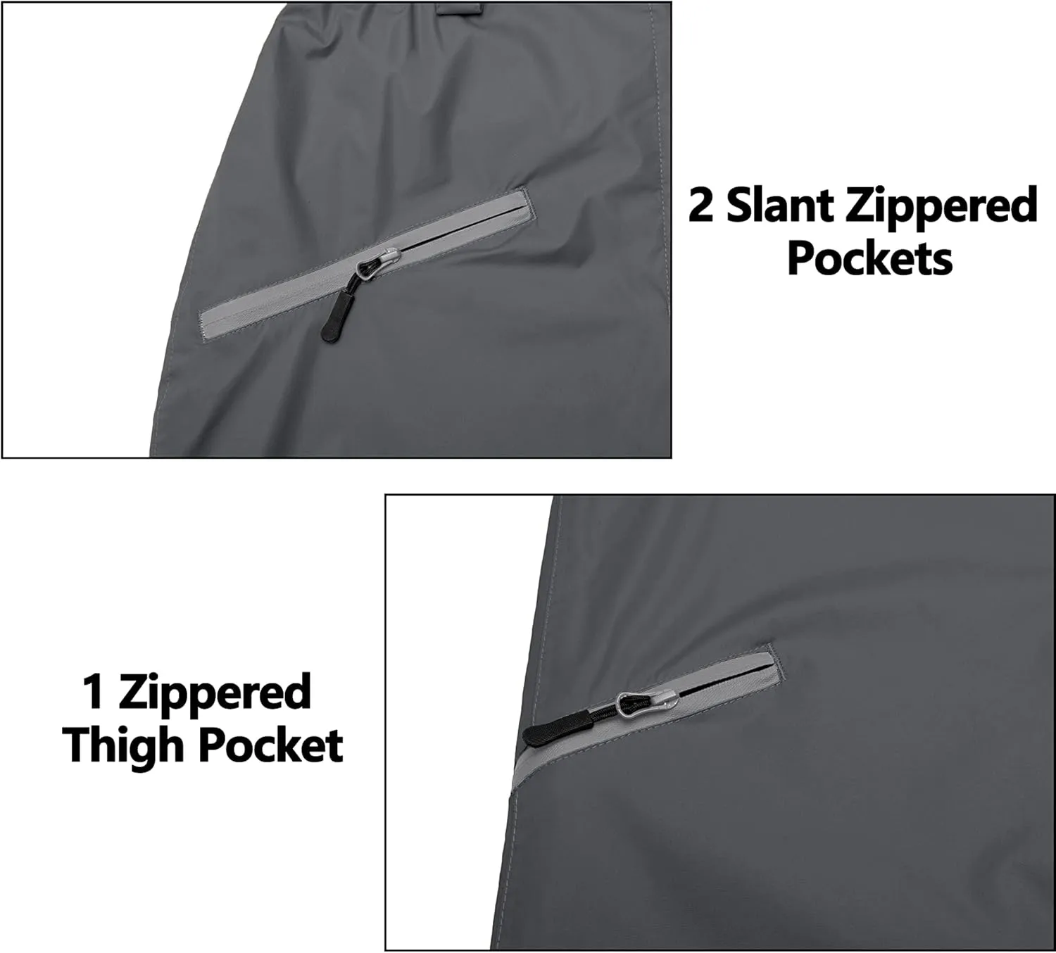 Little Donkey Andy Women's Lightweight Waterproof Rain Pants Breathable Hiking Pants for Outdoor Fishing