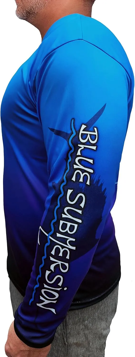 Long Sleeve UV Sun Protection UPF 40  Lightweight Quick Dry Fishing Shirt Outdoors Swimming Made in USA