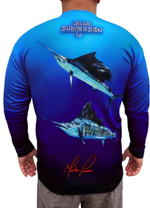 Long Sleeve UV Sun Protection UPF 40  Lightweight Quick Dry Fishing Shirt Outdoors Swimming Made in USA